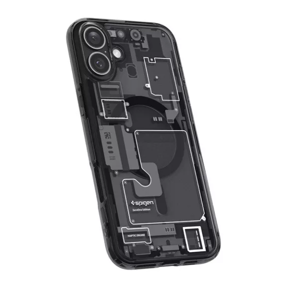 Spigen Ultra Hybrid MagFit Apple iPhone 16 Plus tok, Zero One, fekete ACS08078