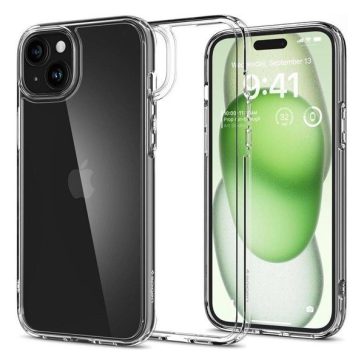   Spigen Ultra Hybrid Apple iPhone 16 Plus tok, Crystal Clear, átlátszó ACS08069