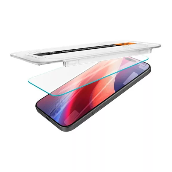 Spigen Glas.tR EZ Fit HD Apple iPhone 16 Pro Max / 17 Pro Max tempered kijelzővédő fólia felhelyező kerettel (1db)