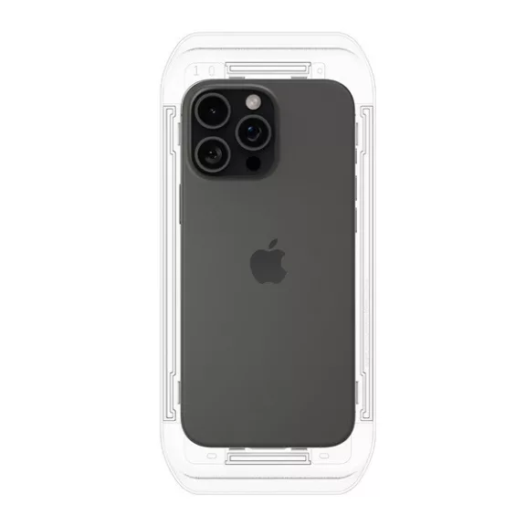 Spigen Glas.tR EZ Fit HD Apple iPhone 16 Pro Max / 17 Pro Max tempered kijelzővédő fólia felhelyező kerettel (1db)