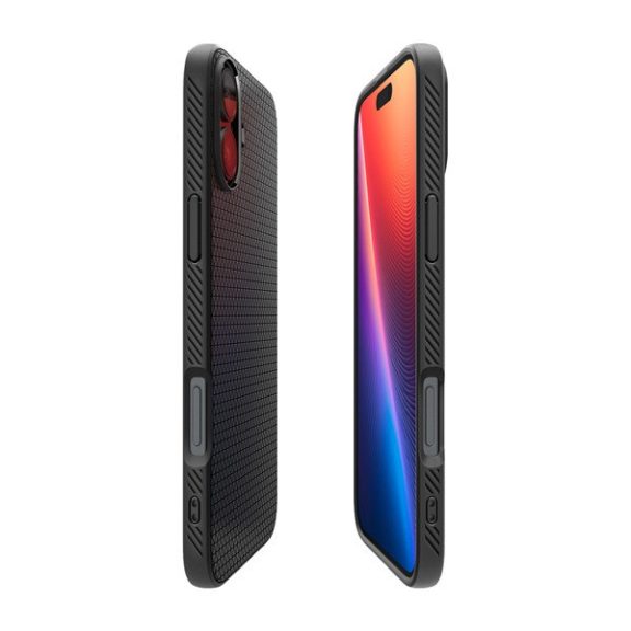 Spigen Liquid Air Apple iPhone 16 tok, Matte Black, fekete ACS08194