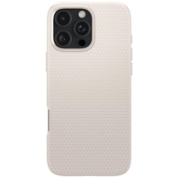 Spigen Liquid Air Apple iPhone 16 Pro tok, Natural Titanium, átlátszó-bézs, bézs ACS08120