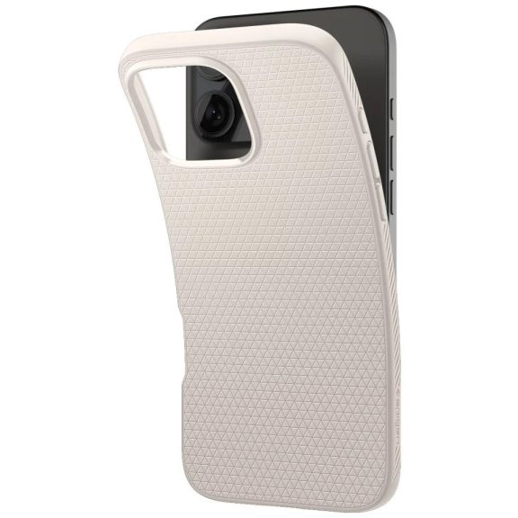 Spigen Liquid Air Apple iPhone 16 Pro tok, Natural Titanium, átlátszó-bézs, bézs ACS08120