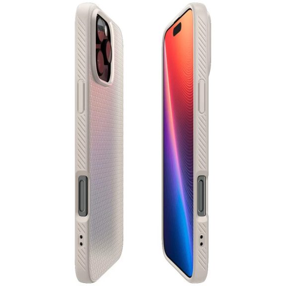 Spigen Liquid Air Apple iPhone 16 Pro tok, Natural Titanium, átlátszó-bézs, bézs ACS08120