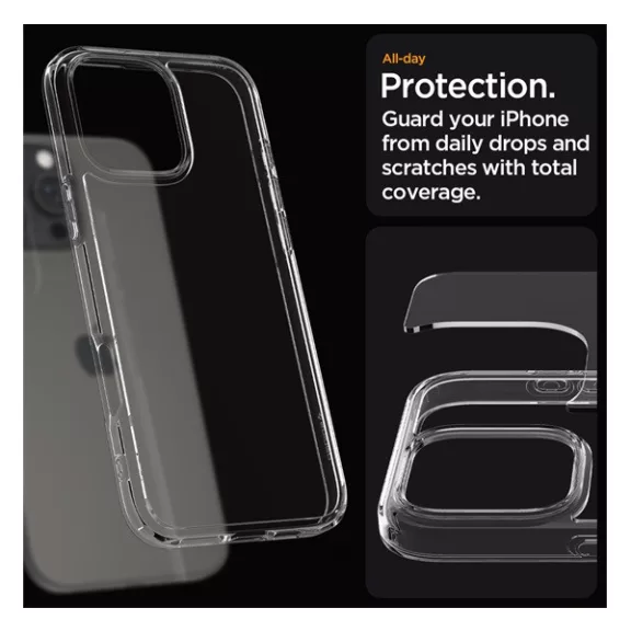 Spigen Ultra Hybrid Apple iPhone 16 Pro tok, átlátszó ACS08121