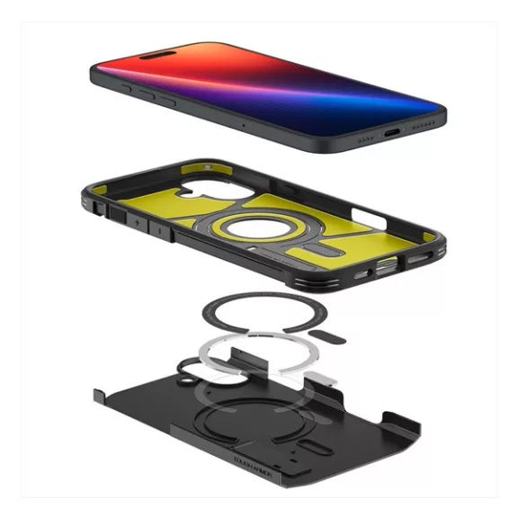 Spigen Tough Armor MagFit iPhone 16 tok, MagSafe, fekete ACS08216