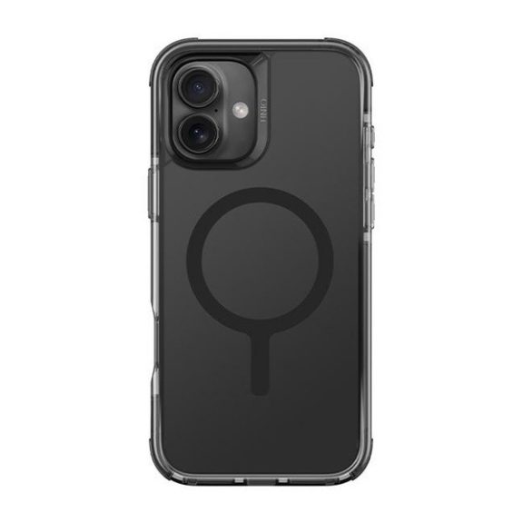 Uniq Combat Apple iPhone 16 Plus MagSafe szilikon tok, karbon fekete