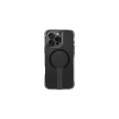 Uniq Eleva Apple iPhone 16 Pro Magsafe szilikon tok tartó résszel, karbon fekete