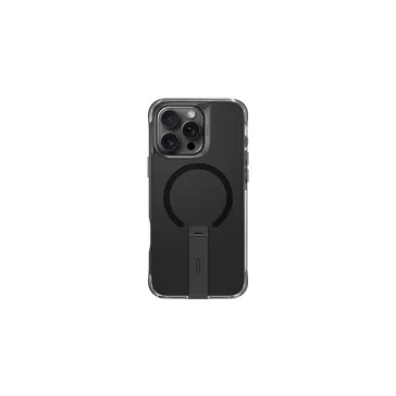   Uniq Eleva Apple iPhone 16 Pro Magsafe szilikon tok tartó résszel, karbon fekete