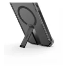 Uniq Eleva Apple iPhone 16 Pro Magsafe szilikon tok tartó résszel, karbon fekete