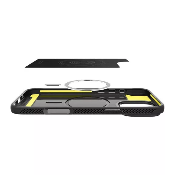 Spigen Rugged Armor MagFit Apple iPhone 16 Pro Max tok, Matte Black, fekete ACS07986