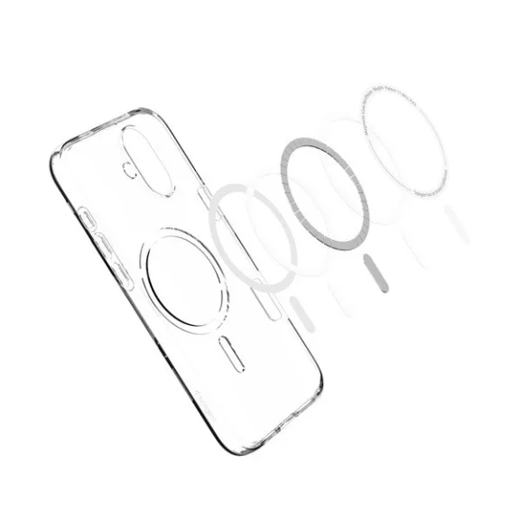 Spigen Liquid Crystal MagFit iPhone 16 tok, Crystal Clear, átlátszó ACS08390