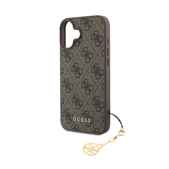 Guess 4G Charm Apple iPhone 16 Plus Tone on Tone hátlap tok, barna