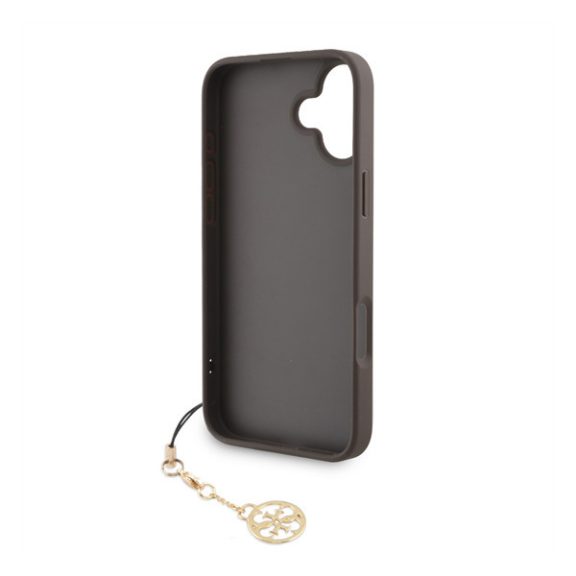 Guess 4G Charm Apple iPhone 16 Plus Tone on Tone hátlap tok, barna