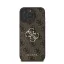 Guess PU 4G Metal Logo Apple iPhone 16 Pro hátlap tok, barna
