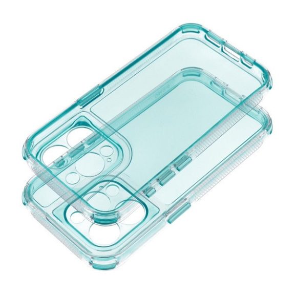 Matrix Apple iPhone 13 Pro hátlap tok kameravédő peremmel, zöld/menta