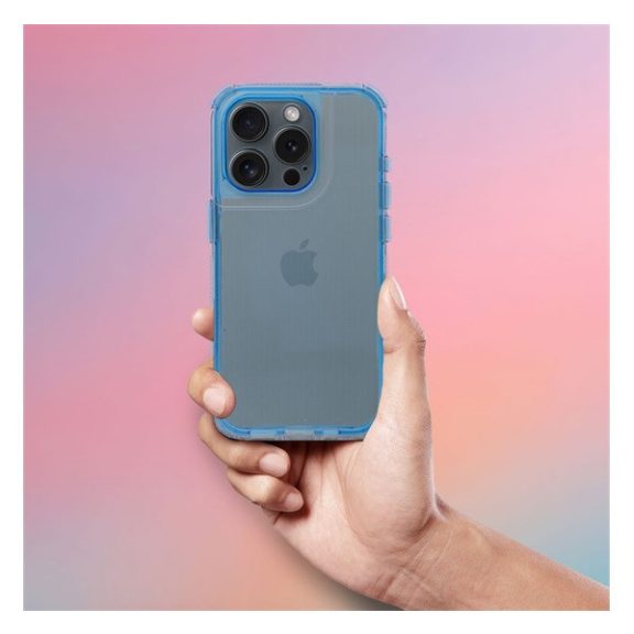 Matrix Apple iPhone 14 Pro hátlap tok kameravédő peremmel, kék