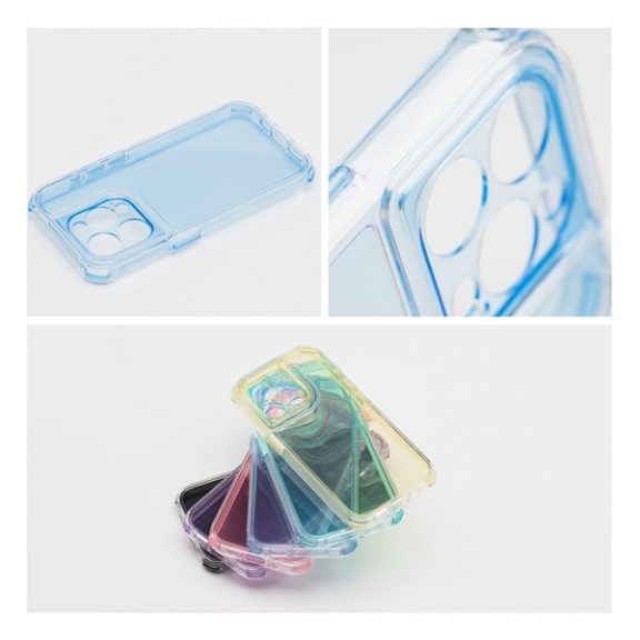 Matrix Apple iPhone 14 Pro hátlap tok kameravédő peremmel, kék