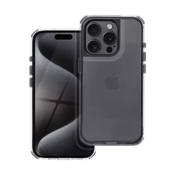   Matrix Apple iPhone 15 Pro Max hátlap tok kameravédő peremmel, fekete