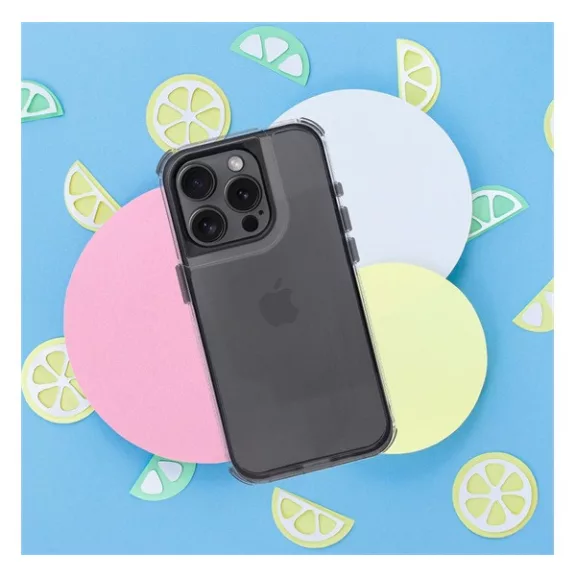 Matrix Apple iPhone 15 Pro Max hátlap tok kameravédő peremmel, fekete