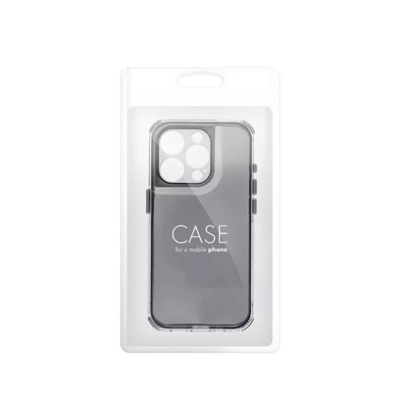 Matrix Apple iPhone 15 Pro Max hátlap tok kameravédő peremmel, fekete