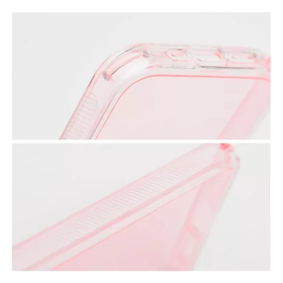 Matrix Apple iPhone 15 Pro Max hátlap tok kameravédő peremmel, rózsaszín