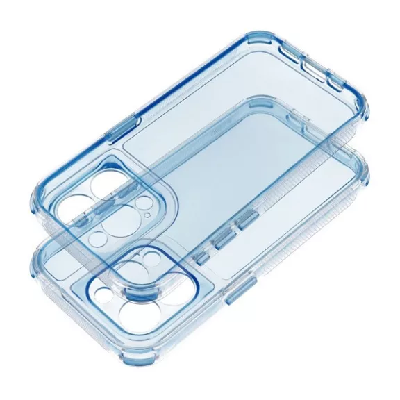 Matrix Apple iPhone 16 hátlap tok kameravédő peremmel, kék