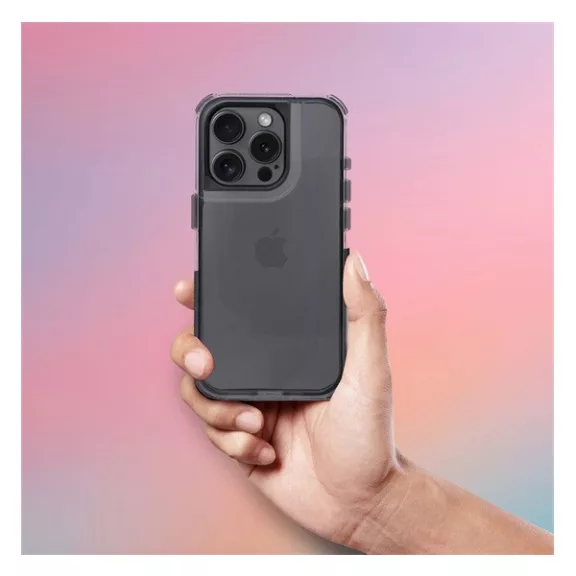 Matrix Apple iPhone 16 Plus hátlap tok kameravédő peremmel, fekete