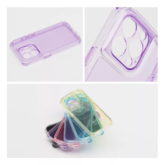 Matrix Apple iPhone 16 Pro hátlap tok kameravédő peremmel, lila