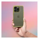 Matrix Apple iPhone 16 Pro hátlap tok kameravédő peremmel, sárga