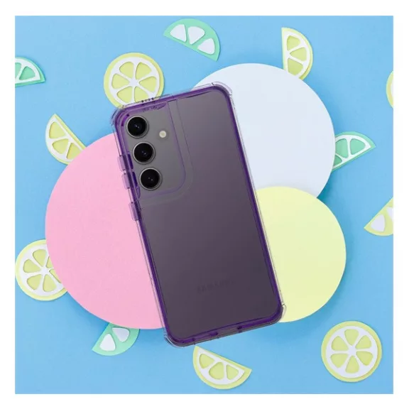 Matrix Samsung Galaxy A15 4G / A15 5G hátlap tok kameravédő peremmel, lila