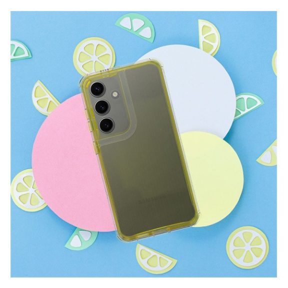 Matrix Xiaomi Redmi Note 13 4G hátlap tok kameravédő peremmel, sárga