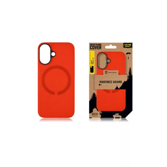 Tactical MagForce Aramid Apple iPhone 16 MagSafe kompatibilis tok, piros