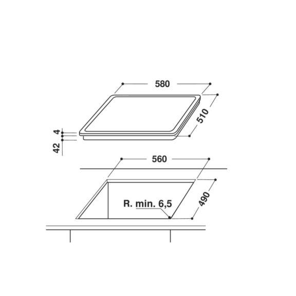 Whirlpool AKT 8601 IX beépíthető főzőlap