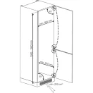 Beko BCNA306E4SN Beépíthető Alulfagyasztós Hűtőszekrény