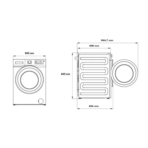 Beko BM3WFSU37013WW Elöltöltős mosógép Beko BM3WFSU37013WW Elöltöltős mosógép