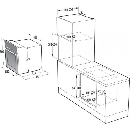 Духовой шкаф gorenje bo758a31bg gorenje