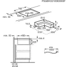 AEG CCE84779CB beépíthető főzőlap beépített páraelszívóval