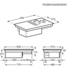 AEG CCE84779CB beépíthető főzőlap beépített páraelszívóval