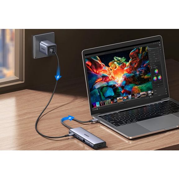 Ugreen CM498 USB-C Hub szürke