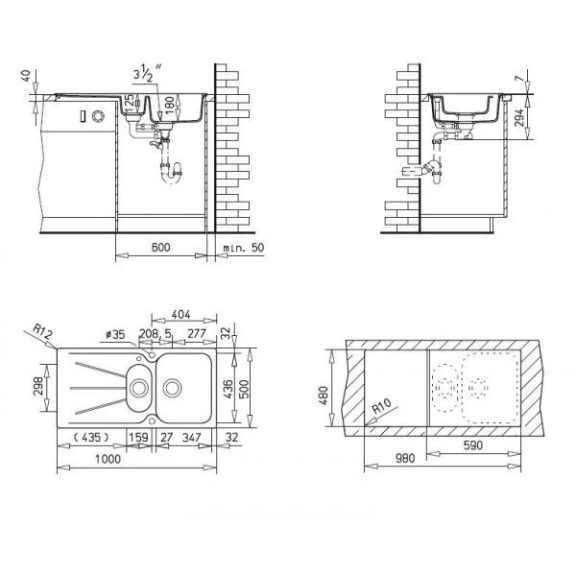 Teka Cara 60 B TG Metál szürke mosogatótálca