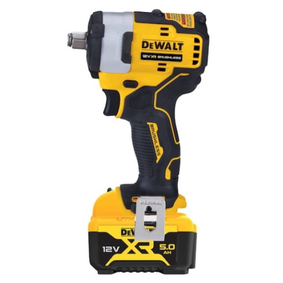 DEWALT DCF901P2-QW Ütvecsavarozó, 12V, XR, kefe nélküli, 1/2, 2x5Ah