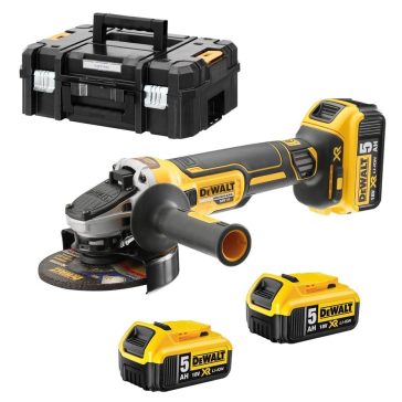   DEWALT DCG405P3-QW Sarokcsiszoló, 18V XR, kefe nélküli, 3x5Ah