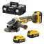 DEWALT DCG405P3-QW Sarokcsiszoló, 18V XR, kefe nélküli, 3x5Ah