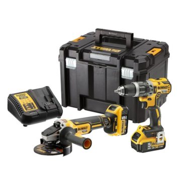   DEWALT DCK2080P2T-QW Készlet, 18V, XR, DCD796, DCG405, 2x5Ah, TSTAK VI