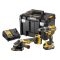 DEWALT DCK2080P2T-QW Készlet, 18V, XR, DCD796, DCG405, 2x5Ah, TSTAK VI