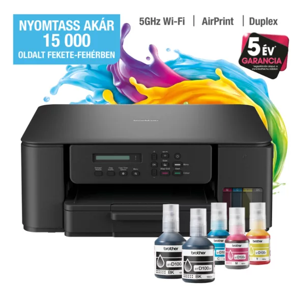Brother DCPT530DW színes külső tintatartályos simatetős multifunkciós nyomtató Brother DCPT530DW színes külső tintatartályos simatetős multifunkciós nyomtató