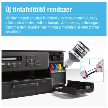   Brother DCPT530DW színes külső tintatartályos simatetős multifunkciós nyomtató