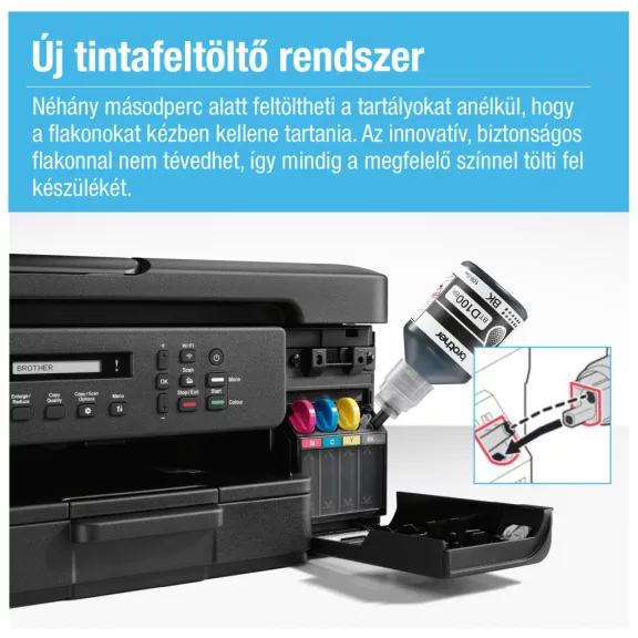 Brother DCPT730DW színes külső tintatartályos multifunkciós nyomtató Brother DCPT730DW színes külső tintatartályos multifunkciós nyomtató