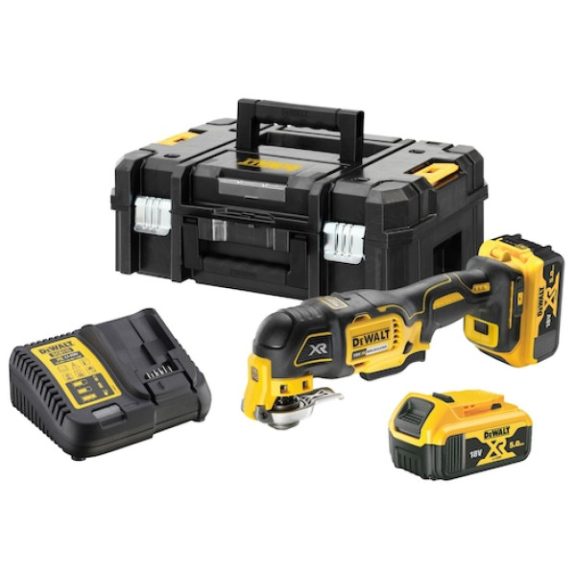 DEWALT DCS356P2-QW Multiszerszám, 18V XR, kefe nélküli, 2x5Ah, töltő
